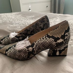 Franco Sarto Snakeskin Pumps